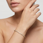 Gold Marquise Mosaic Bracelet