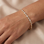 Gold Marquise Mosaic Bracelet