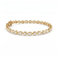 Gold Marquise Tennis Bracelet