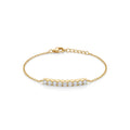 Gold Diamond Bar Bracelet