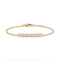 Gold Diamond Bar Bracelet