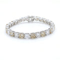 Silver Champagne Tennis Bracelet
