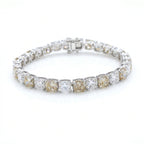 Silver Champagne Tennis Bracelet