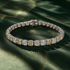 Silver Champagne Tennis Bracelet