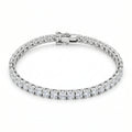 Silver Round Tennis Bracelet