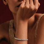 Silver Round Tennis Bracelet