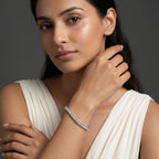 Silver Round Tennis Bracelet