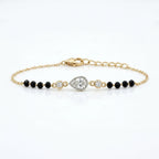 Gold Pear Mangalsutra Bracelet