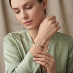 Gold Pear Mangalsutra Bracelet