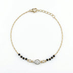Gold Pear Mangalsutra Bracelet