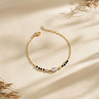 Gold Pear Mangalsutra Bracelet