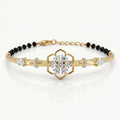 Gold Floral Halo Bracelet
