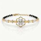 Gold Floral Halo Bracelet