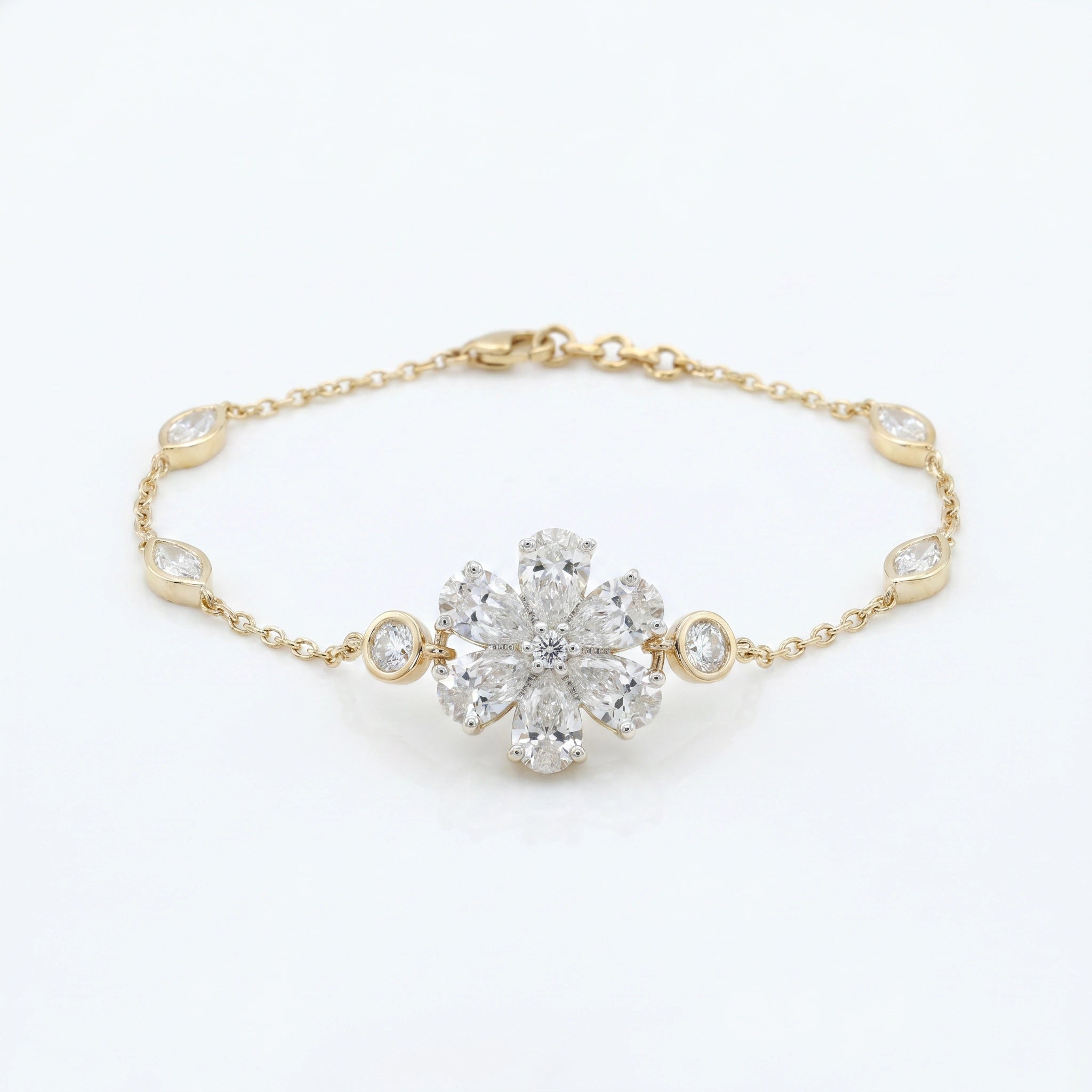 Gold Marquise Bloom Bracelet