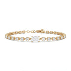 Gold Baguette Tennis Bracelet