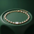 Gold Baguette Tennis Bracelet