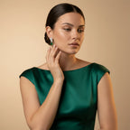 Gold Marquise Bloom Drop Earrings