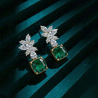 Gold Marquise Bloom Drop Earrings