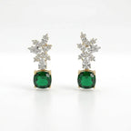 Gold Marquise Bloom Drop Earrings