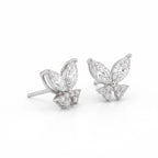 Silver Butterfly Stud Earrings