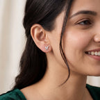 Silver Butterfly Stud Earrings