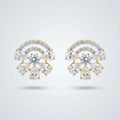 Gold Aurora Fan Stud Earrings