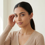 Gold Petal Cascade Stud Earrings