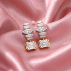 Gold Deco Cascade Earrings