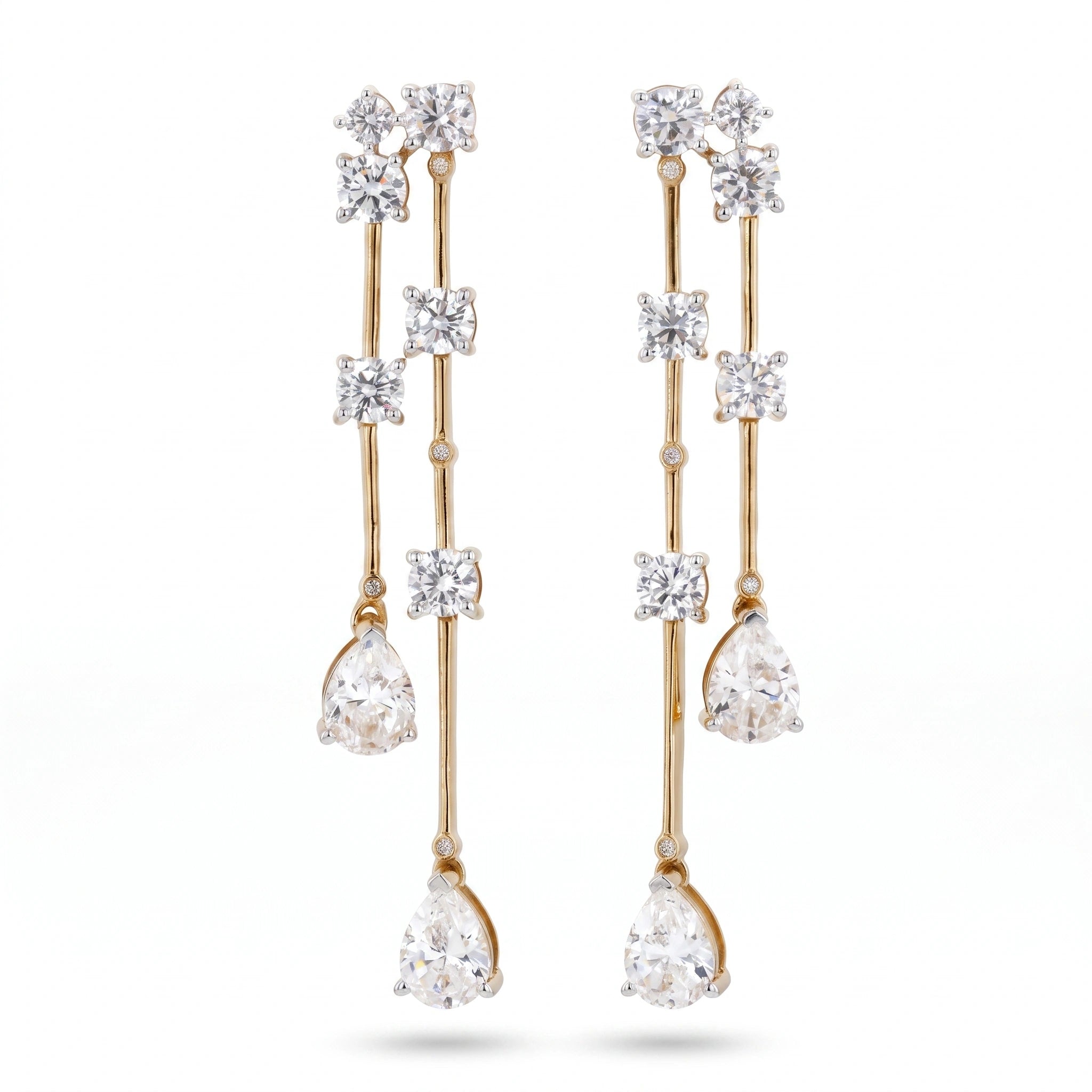 Gold Constellation Drop Earrings