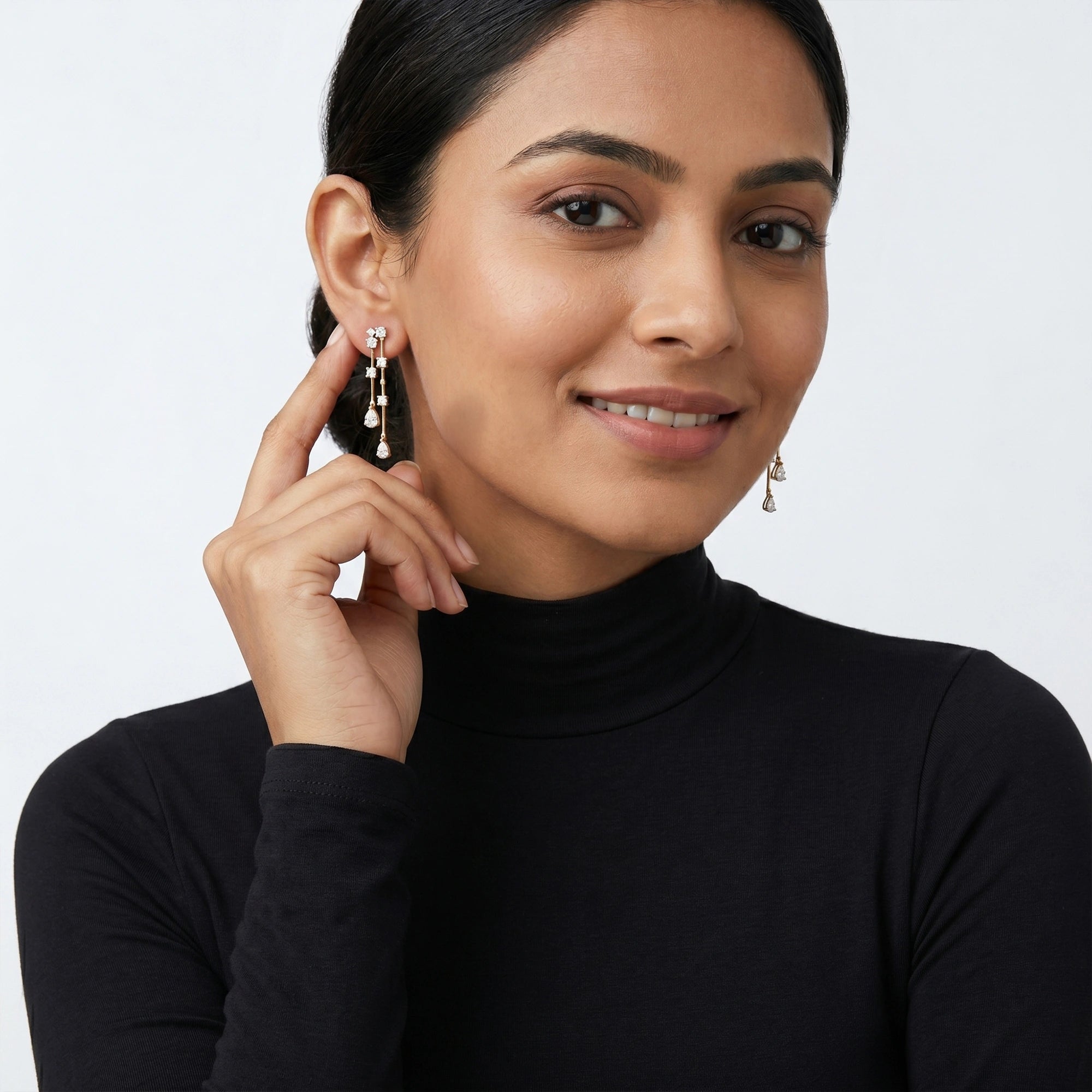 Gold Constellation Drop Earrings