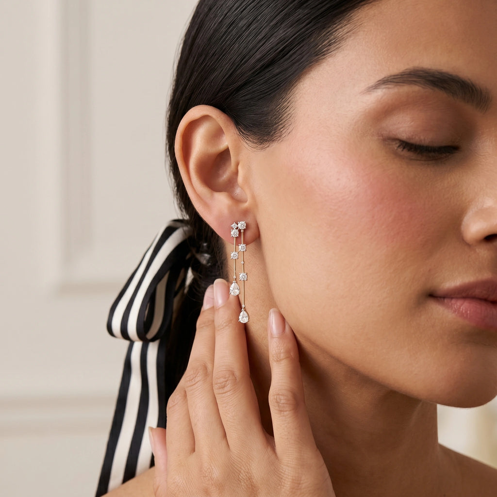 Gold Constellation Drop Earrings