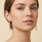 Gold Prism Cascade Earrings