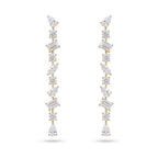 Gold Prism Cascade Earrings