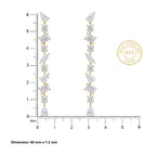 Gold Prism Cascade Earrings