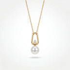 Gold Pearl Locket Pendant