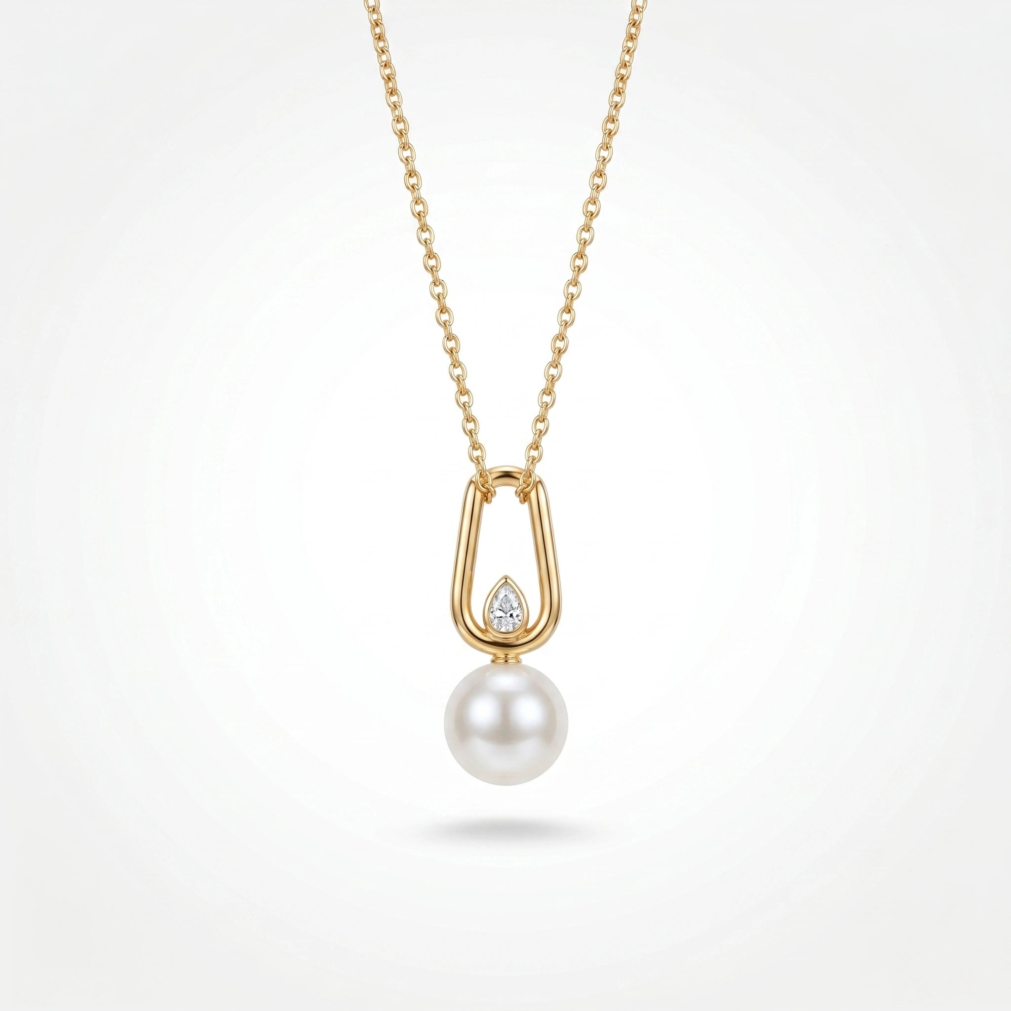 Gold Pearl Locket Pendant