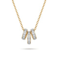 Gold Triple Loop Pendant