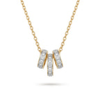 Gold Triple Loop Pendant