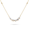 Gold Mixed Cut Pendant