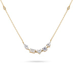 Gold Mixed Cut Pendant