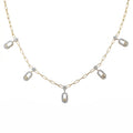 Gold Orbit Charm Necklace
