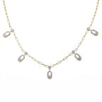 Gold Orbit Charm Necklace