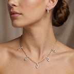 Gold Orbit Drop Jewelry Set