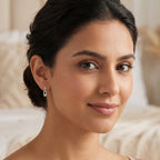 Gold Orbit Drop Earrings