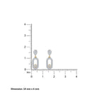 Gold Orbit Drop Earrings