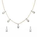 Gold Orbit Drop Jewelry Set