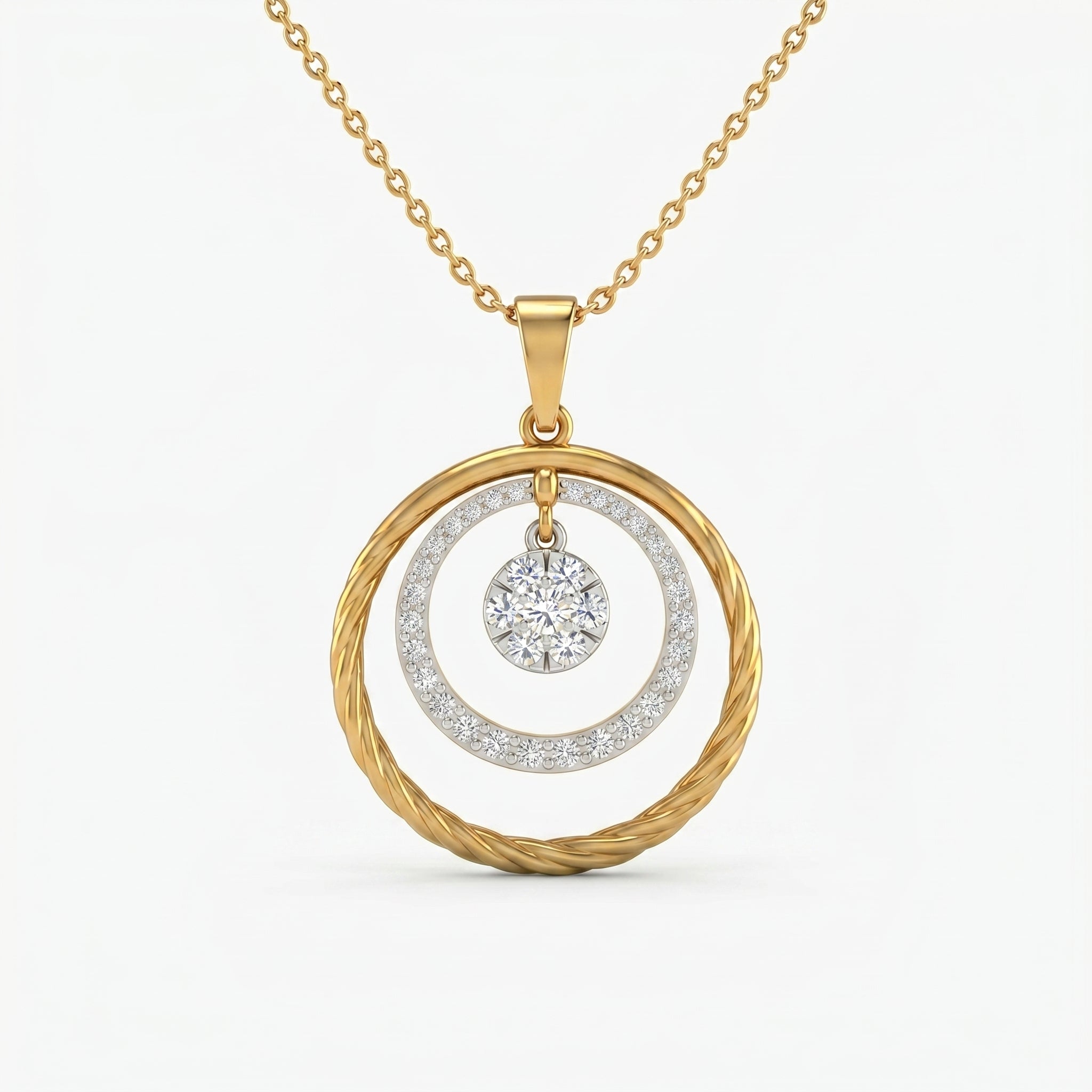 Celestial Halo 18KT Gold Plated Pendant