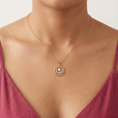 Celestial Halo 18KT Gold Plated Pendant