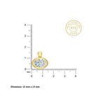 Classic Solitaire 18KT Gold Plated Pendant