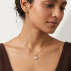 Emerald Cut 18KT Gold Plated Pendant